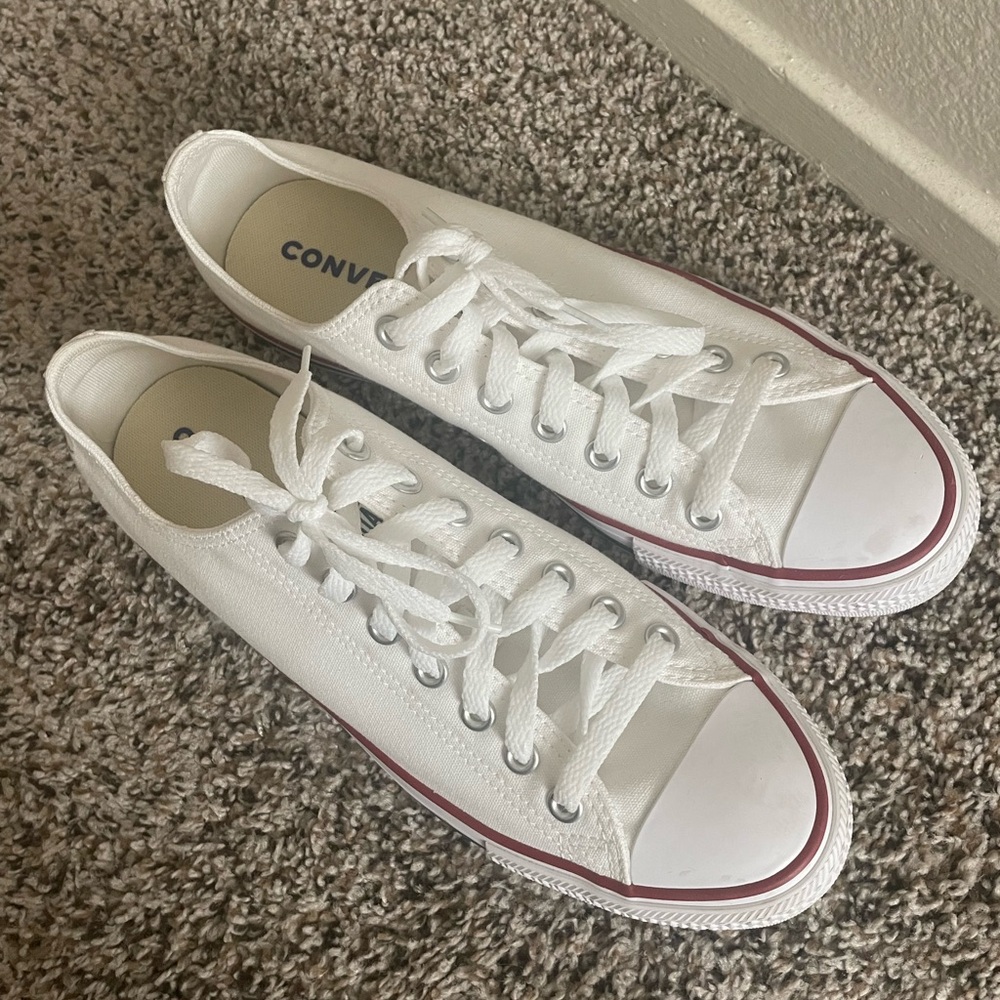 Converse Classic White Canvas Sneakers
Bought a month ago and wore once.